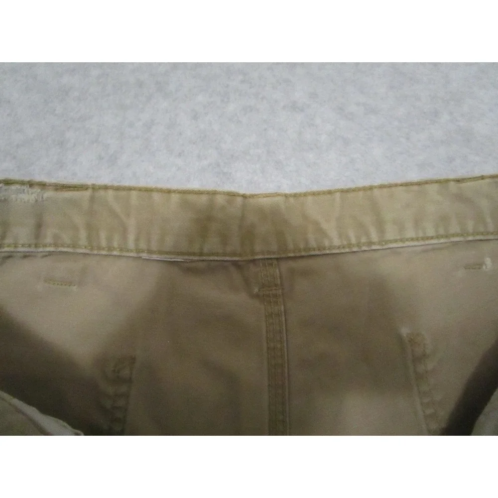Carhartt Pants Mens 36 Khaki Carpenter‎ Workwear Denim Relaxed Fit Distressed